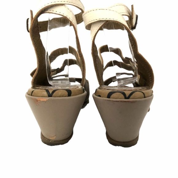 FLY LONDON leather funky strappy  wedge sandals - Picture 4 of 12